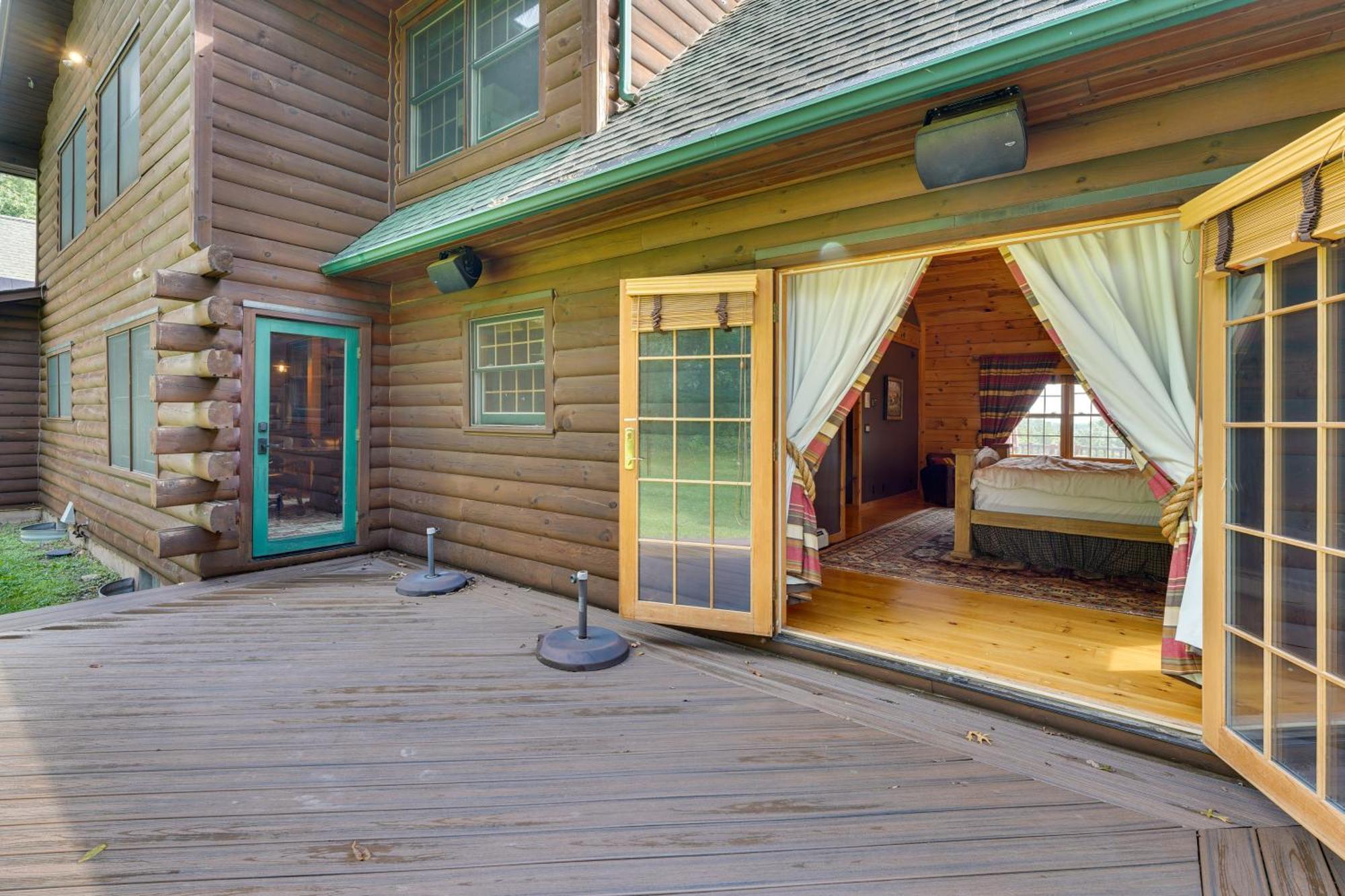 Luxury Log Cabin With Ev Charger And Mtn Views! Blairstown Dış mekan fotoğraf