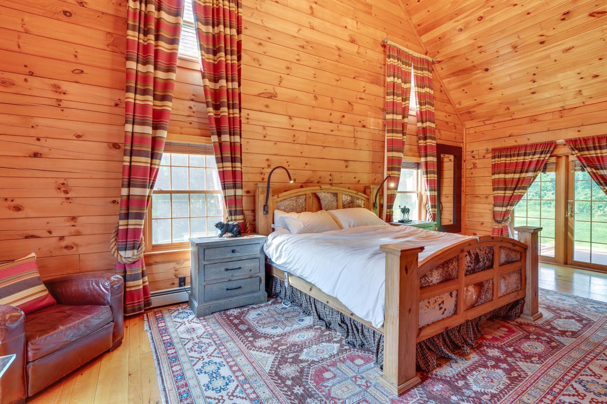 Luxury Log Cabin With Ev Charger And Mtn Views! Blairstown Dış mekan fotoğraf