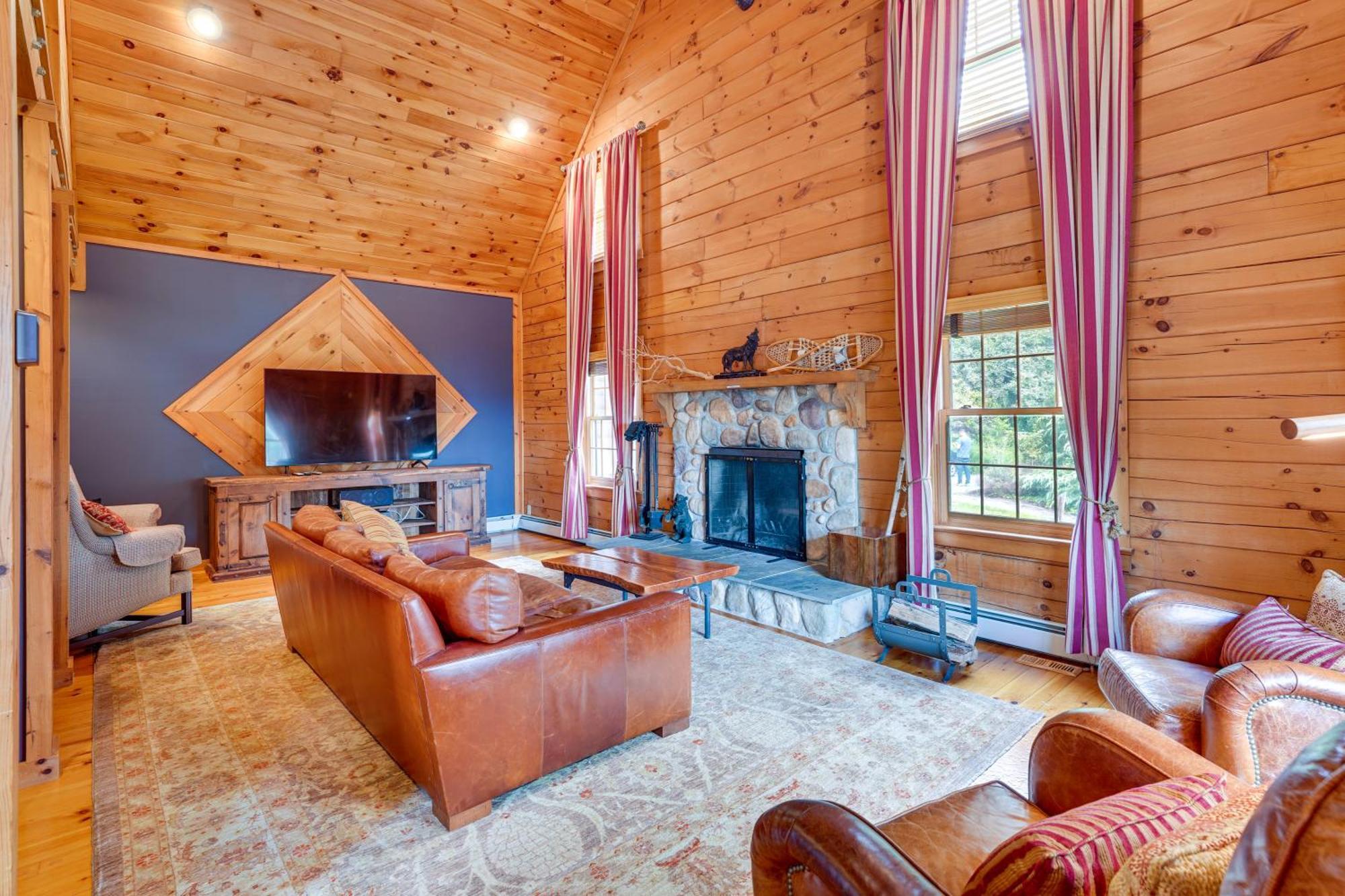 Luxury Log Cabin With Ev Charger And Mtn Views! Blairstown Dış mekan fotoğraf