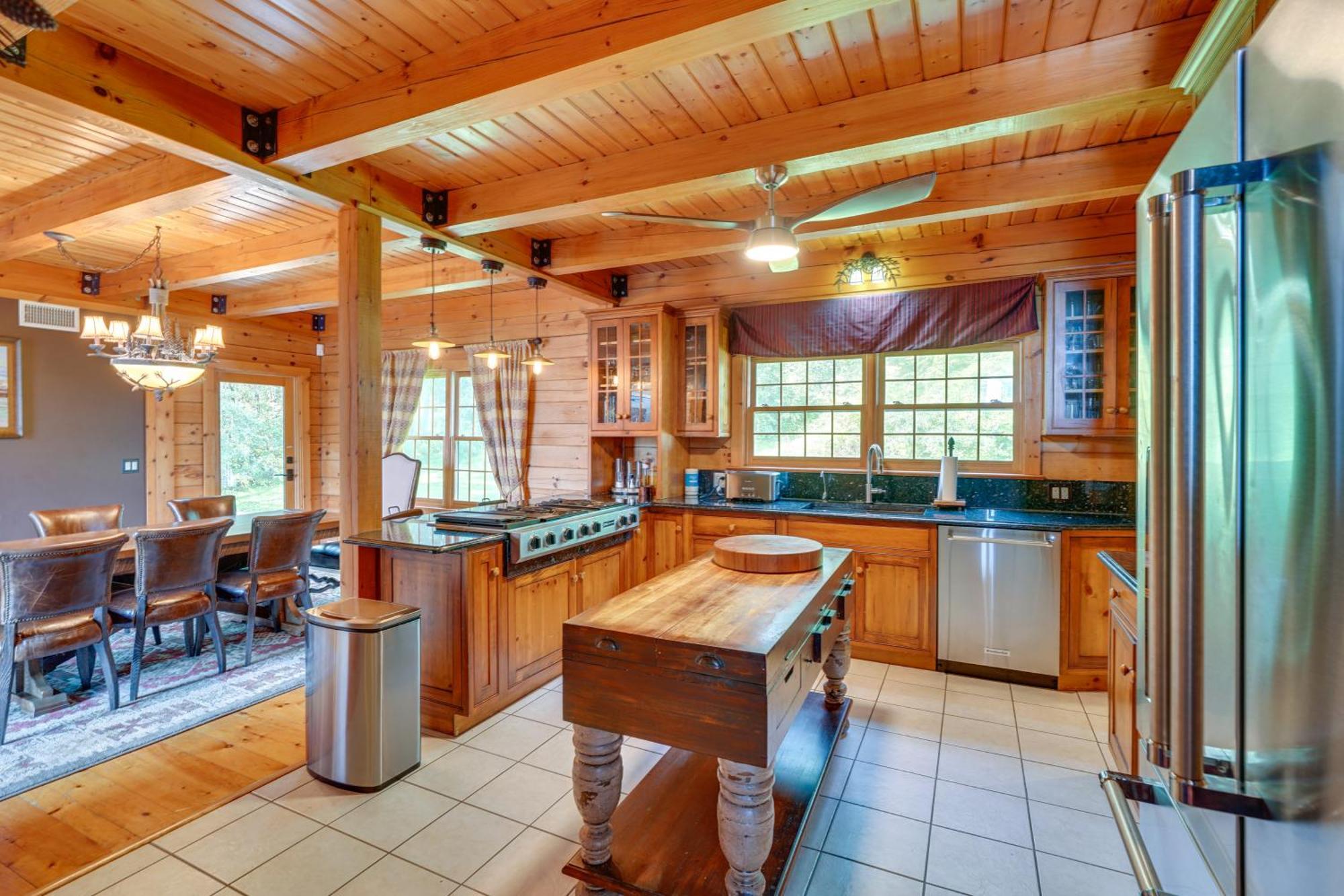 Luxury Log Cabin With Ev Charger And Mtn Views! Blairstown Dış mekan fotoğraf