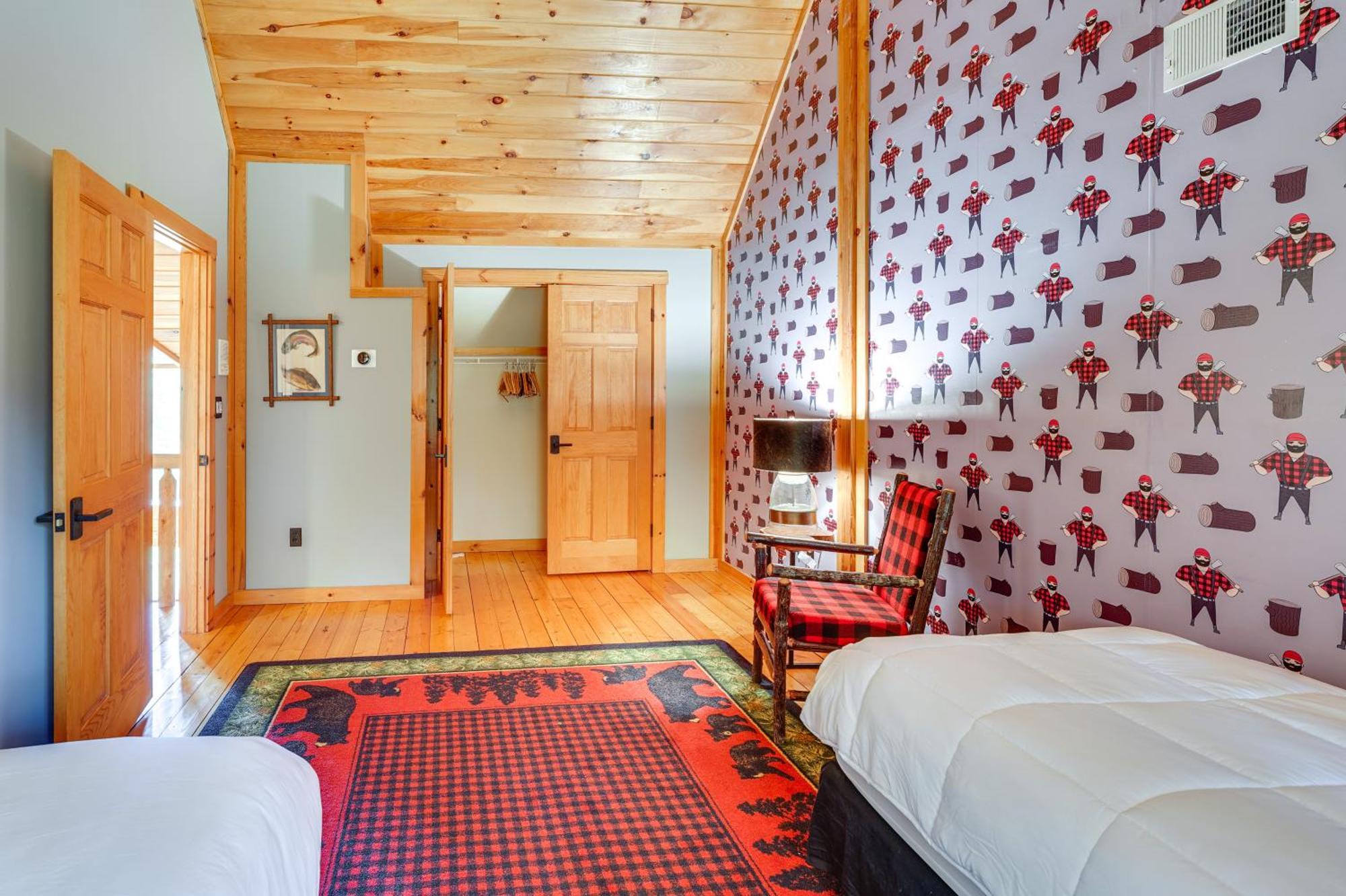 Luxury Log Cabin With Ev Charger And Mtn Views! Blairstown Dış mekan fotoğraf