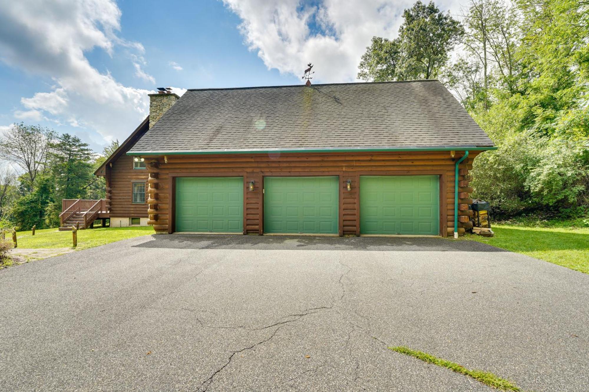 Luxury Log Cabin With Ev Charger And Mtn Views! Blairstown Dış mekan fotoğraf